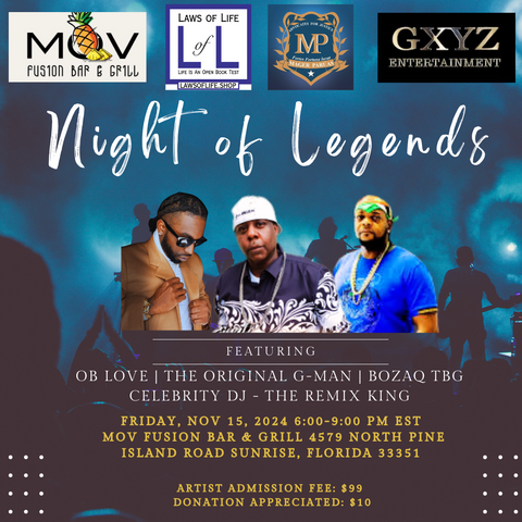 Night of Legends $10 Donation