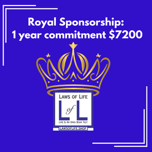 Royal Sponsorship ($7200)   12 months