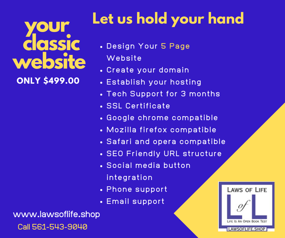 Your Classic Website - $499.00