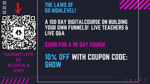 The Laws of GoHighlevel - A 100 Day Digital Course on Building your own funnels!  LIVE TEACHERS & LIVE Q&A